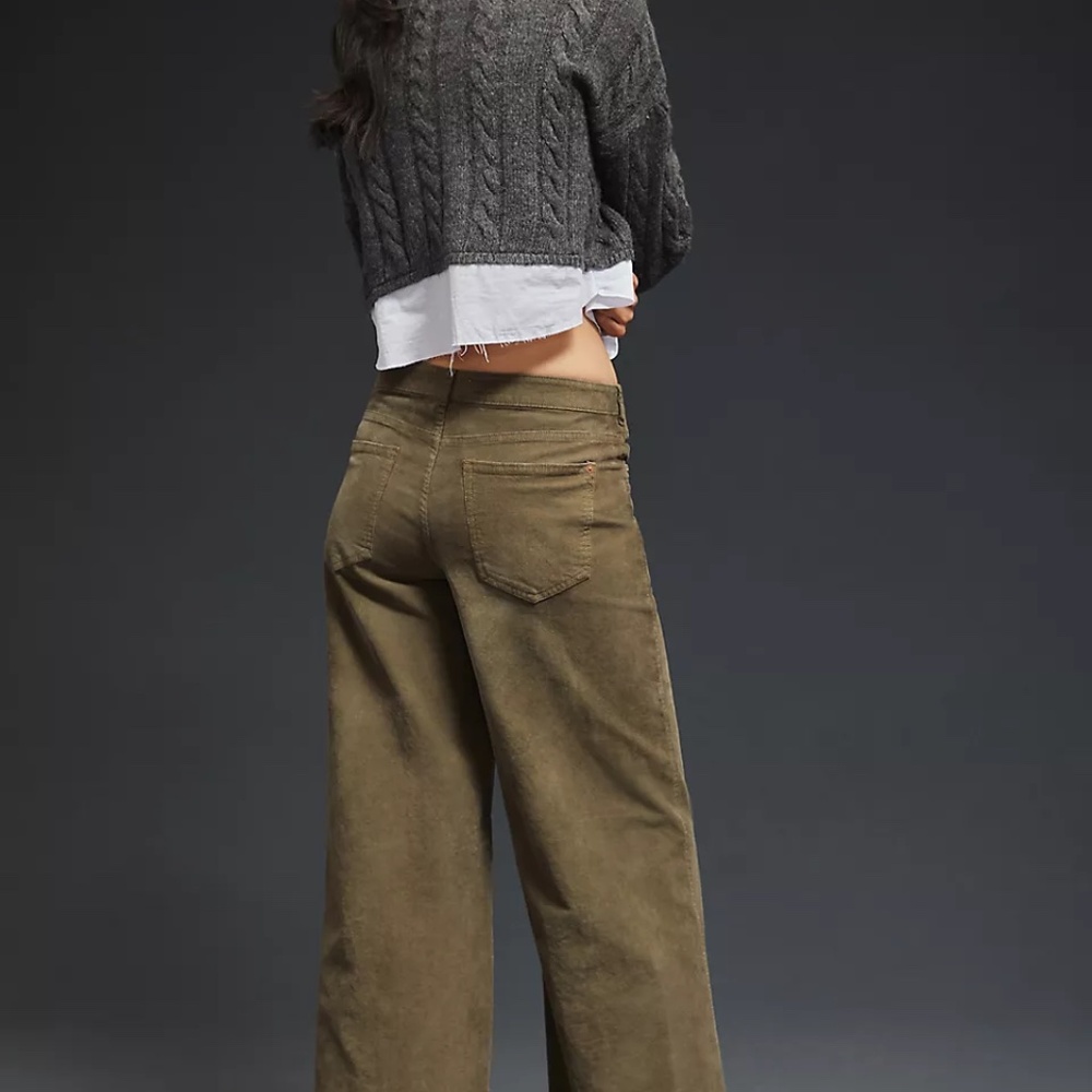 Anthropologie The Glen Wide-Leg Corduroy Pants 27 - Picture 5 of 6
